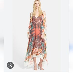 Etro Milano Silk Caftan Maxi Dress